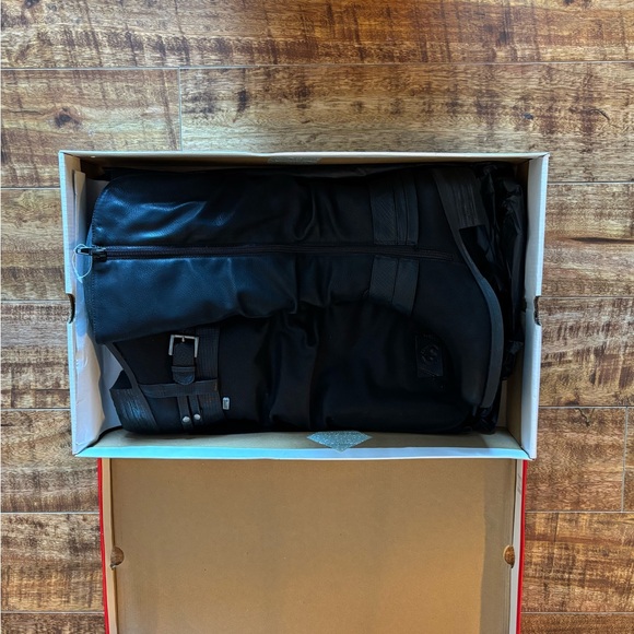 Black Knee-High Boots with Buckle Detail - Picture 2 of 7